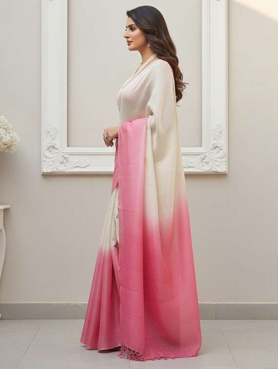 women ombre printed saree with blouse - 22143613 -  Standard Image - 1