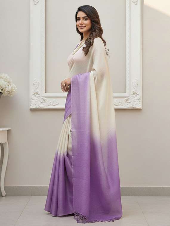 women ombre printed saree with blouse - 22143614 -  Standard Image - 1