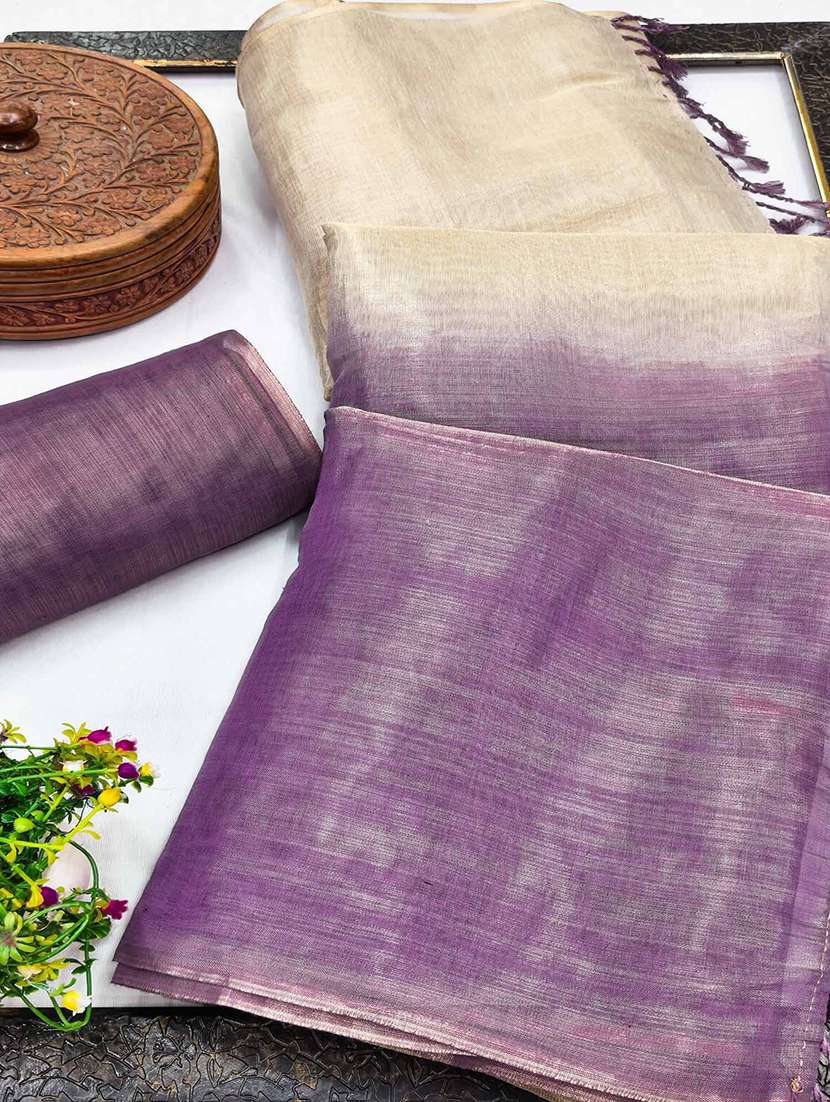 women ombre printed saree with blouse - 22143614 -  Standard Image - 4