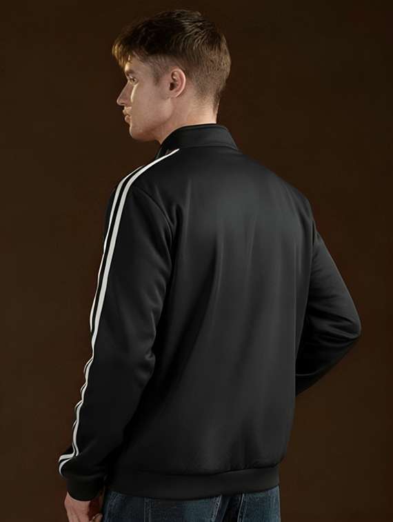 men taped long sleeve windcheater bomber jacket - 22143659 -  Standard Image - 1