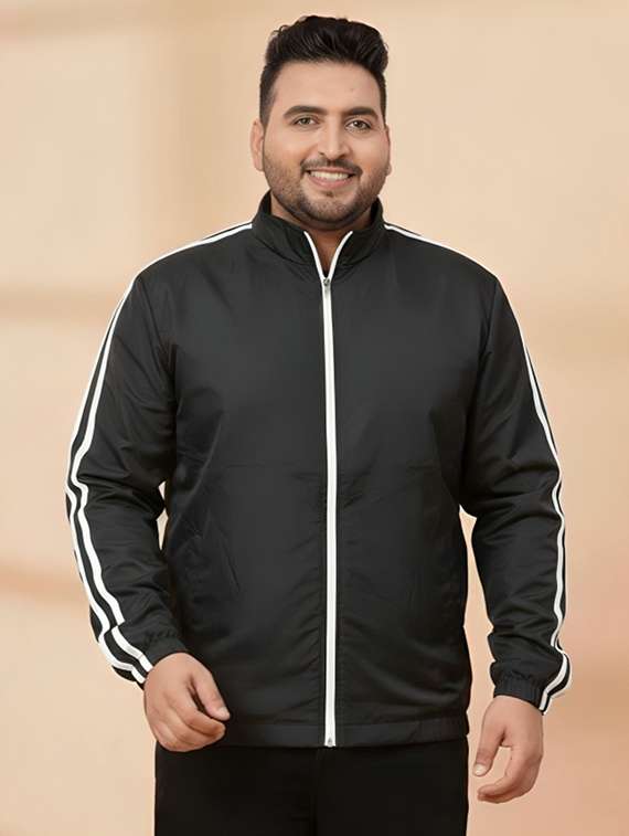 men taped long sleeve lightweight bomber jacket - 22143667 -  Standard Image - 1