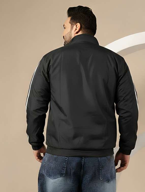 men taped long sleeve lightweight bomber jacket - 22143672 -  Standard Image - 1