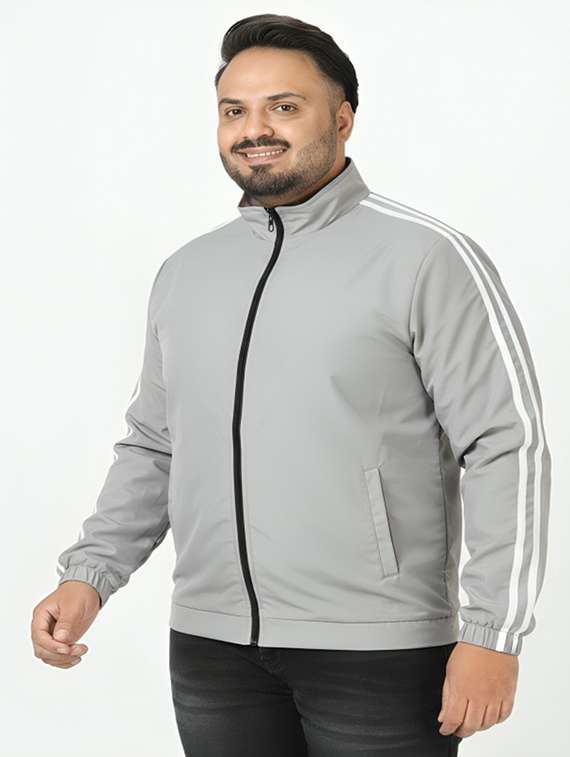 men taped long sleeve lightweight bomber jacket - 22143693 -  Standard Image - 1