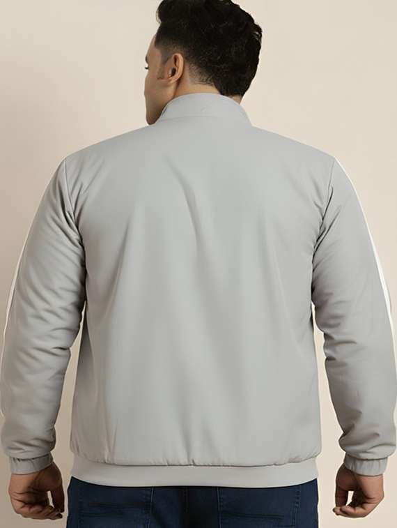 men taped long sleeve lightweight bomber jacket - 22143695 -  Standard Image - 1