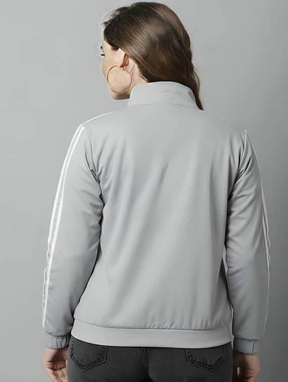 women solid long sleeve jacket - 22143714 -  Standard Image - 1