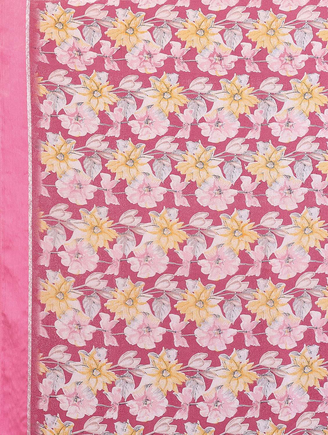 women floral printed saree with blouse - 22143848 -  Standard Image - 6