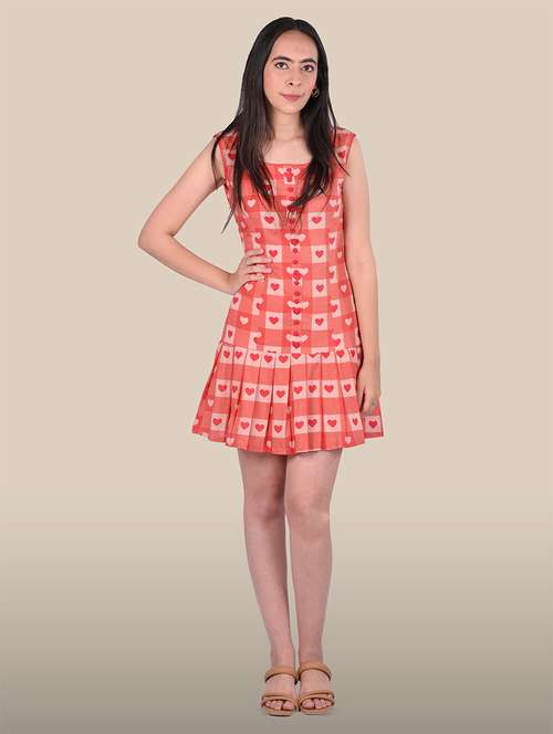 women printed sleeveless tiered dress - 22143942 -  Standard Image - 0