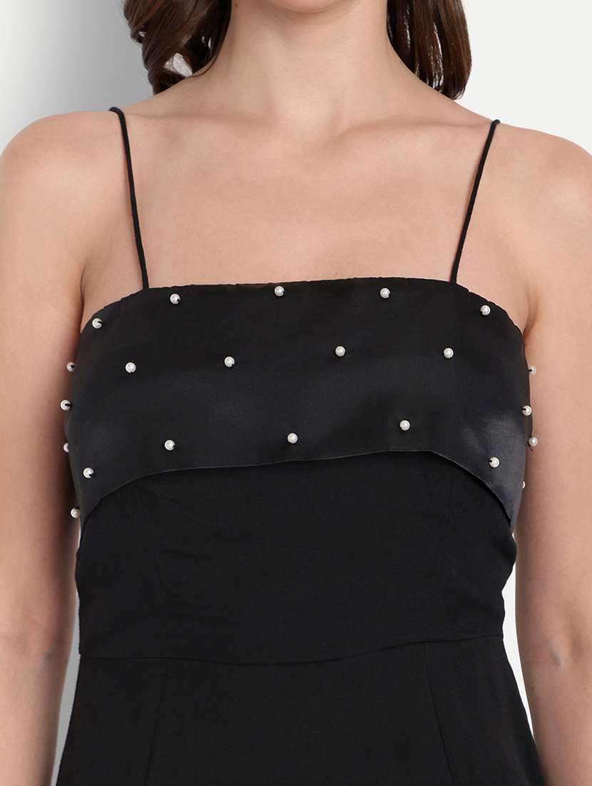 women embellished shoulder strap sheath dress - 22143961 - Standard Image - 4
