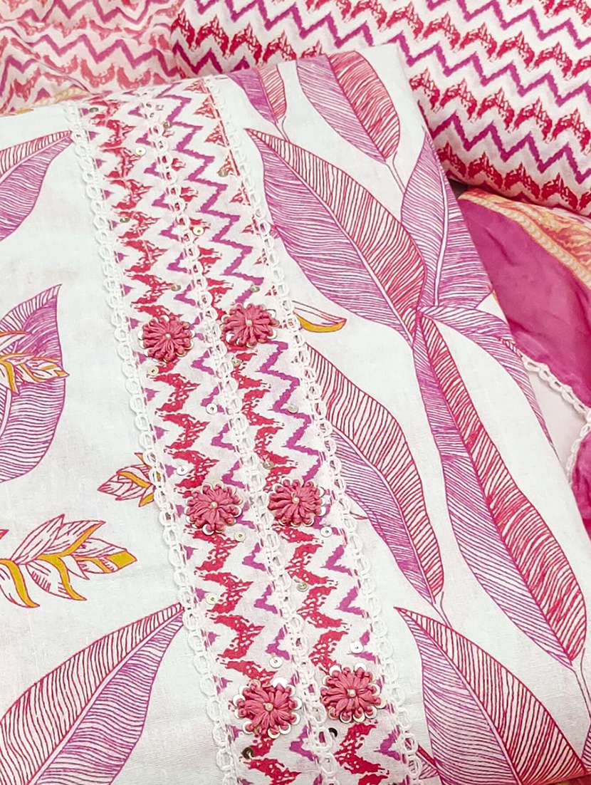 women printed unstitched suit set - 22143991 -  Standard Image - 1