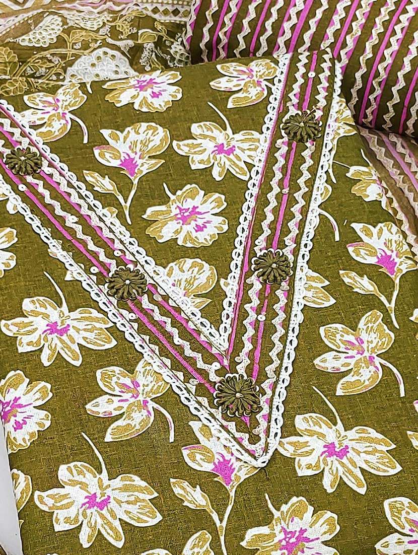 women floral printed unstitched suit set - 22143992 -  Standard Image - 1