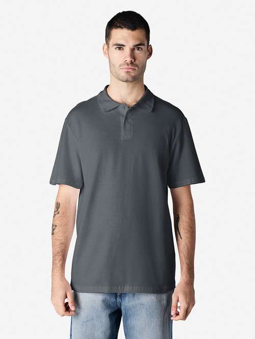 men solid short sleeve polo t-shirt - 22144044 -  Standard Image - 0