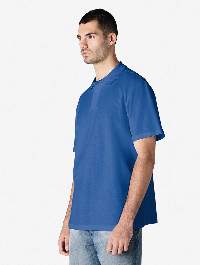 men solid short sleeve polo t-shirt - 22144046 -  Standard Image - 1