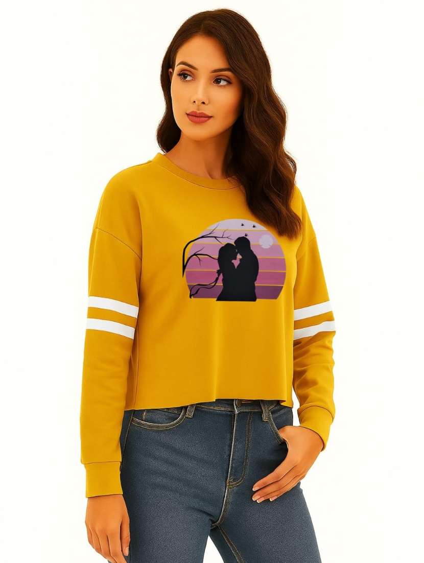 Women Front Print Round Neck T-shirt - 22144047 -  Standard Image - 1