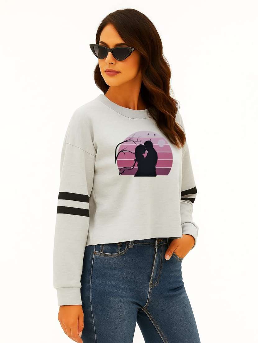 Women Front Print Round Neck T-shirt - 22144048 -  Standard Image - 1