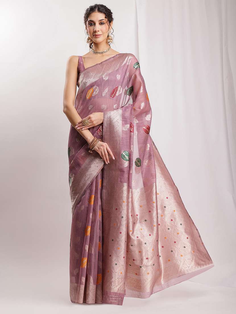 women self design bordered saree with blouse - 22144620 -  Standard Image - 1
