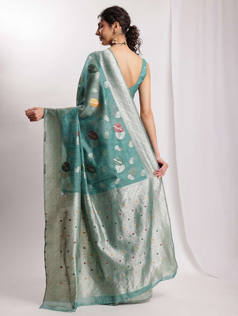 women self design bordered saree with blouse - 22144621 -  Standard Image - 4