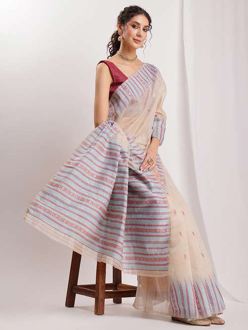 women self design bordered saree with blouse - 22144627 -  Standard Image - 0