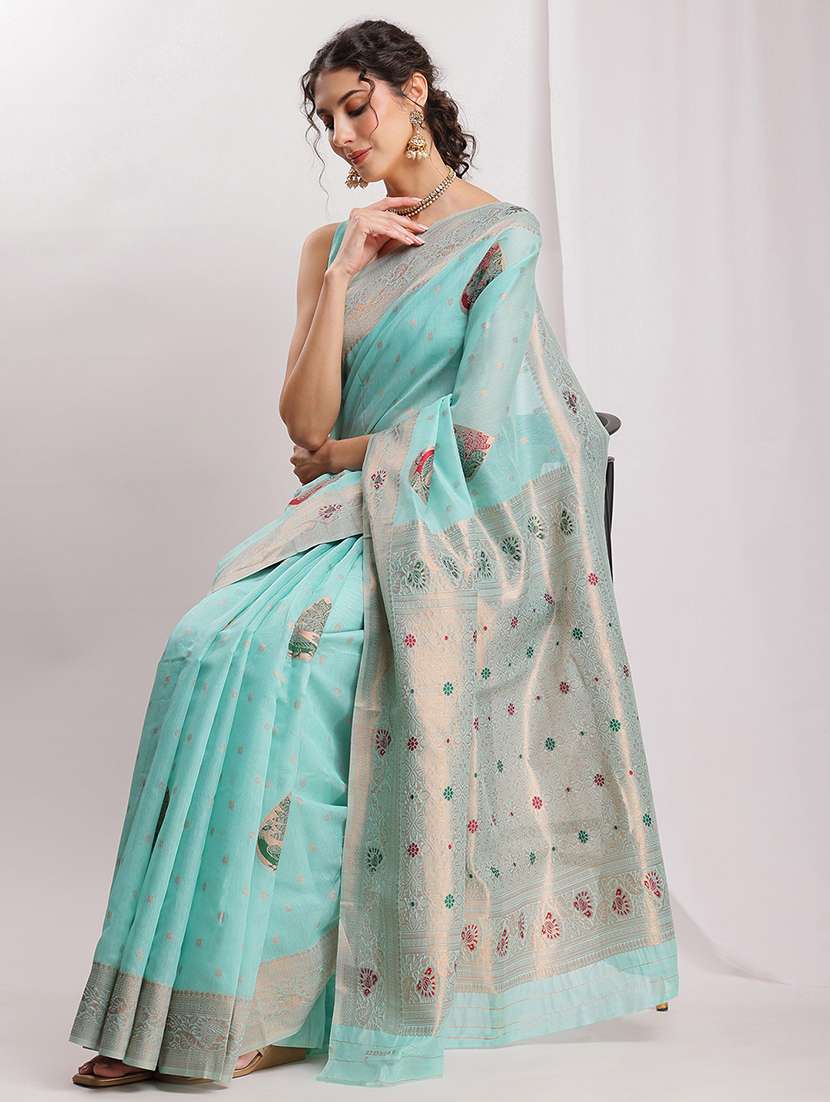 women self design banarasi saree with blouse - 22144629 -  Standard Image - 1