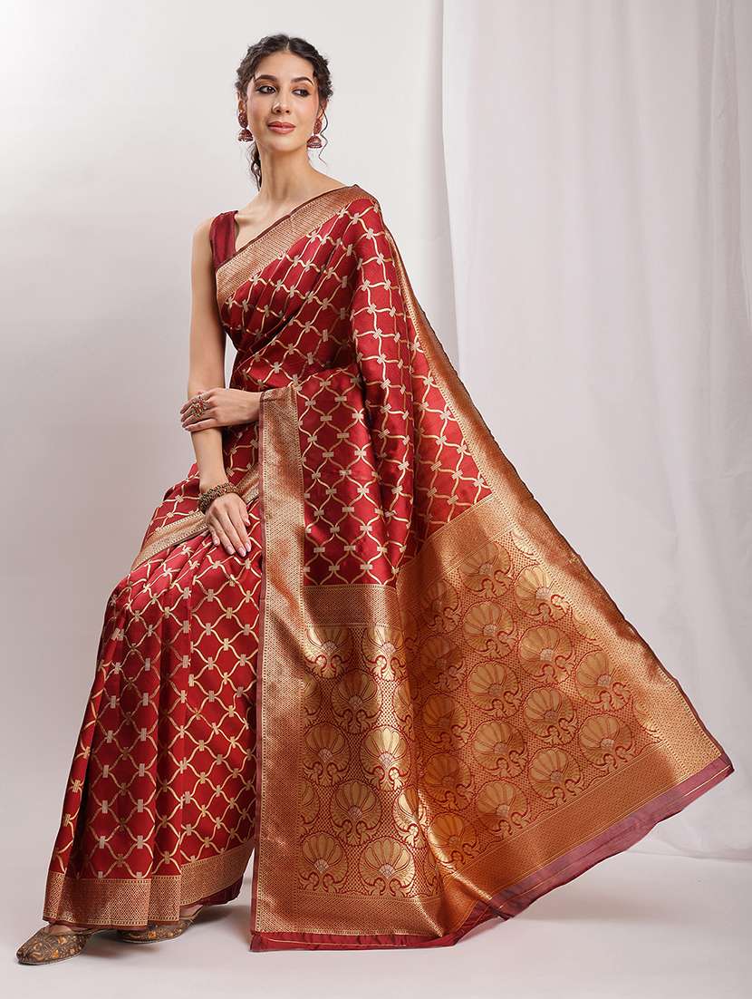 women self design banarasi saree with blouse - 22144632 - Standard Image - 1