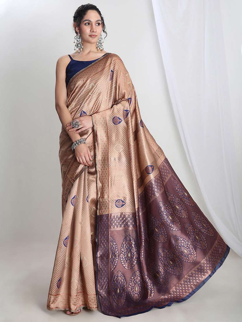 women self design banarasi saree with blouse - 22144633 -  Standard Image - 1