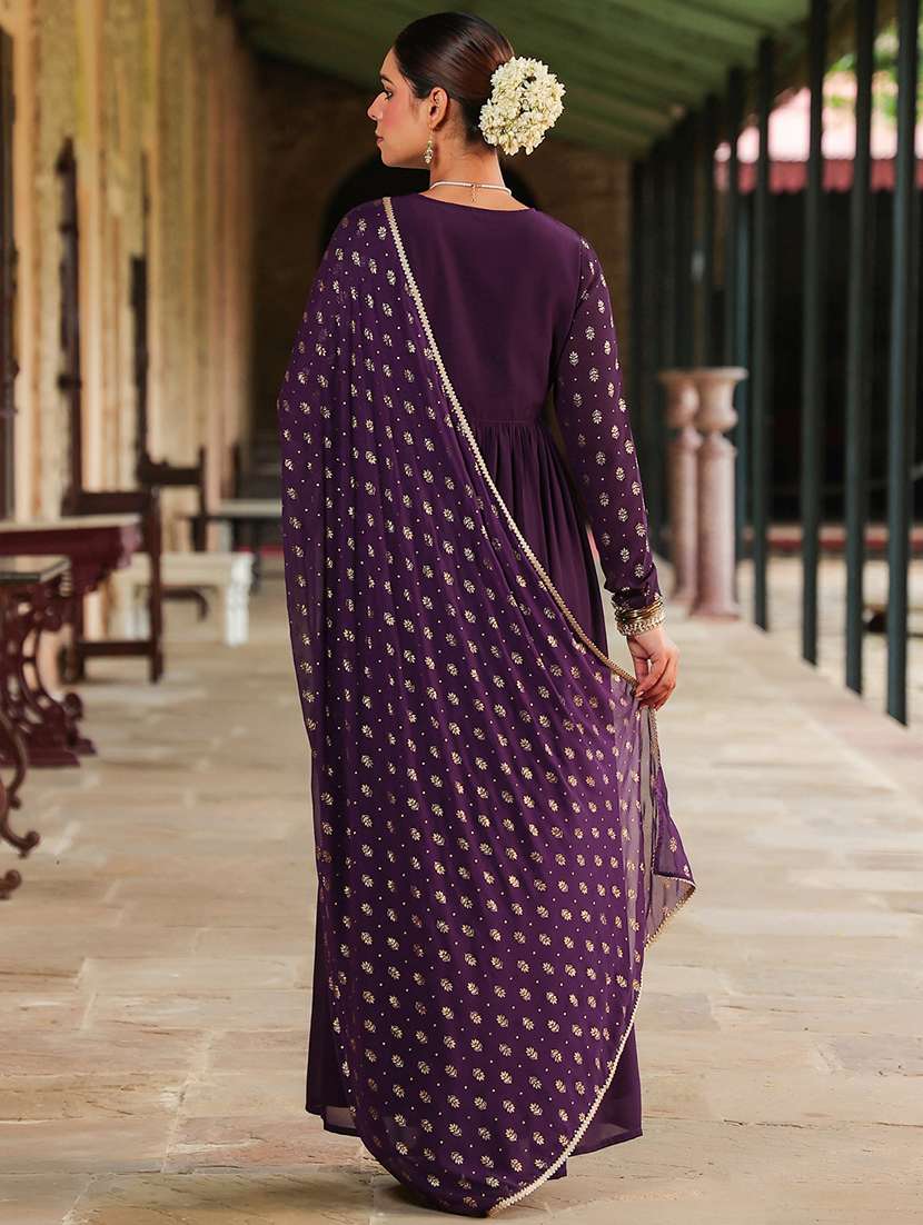 women embroidered long sleeve kurta dupatta set - 22144653 -  Standard Image - 4