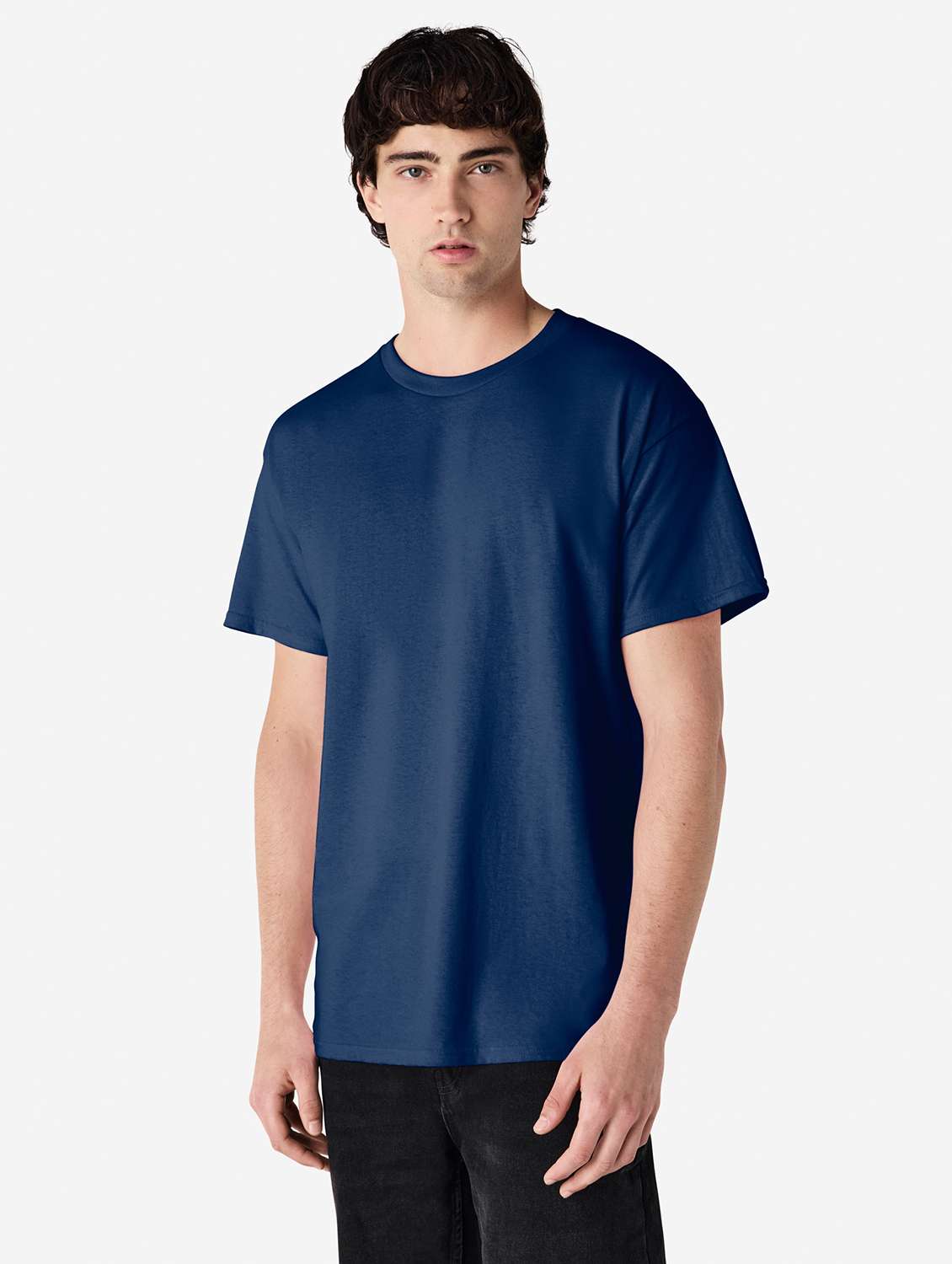 men solid short sleeve regular fit t-shirt - 22144654 -  Standard Image - 1