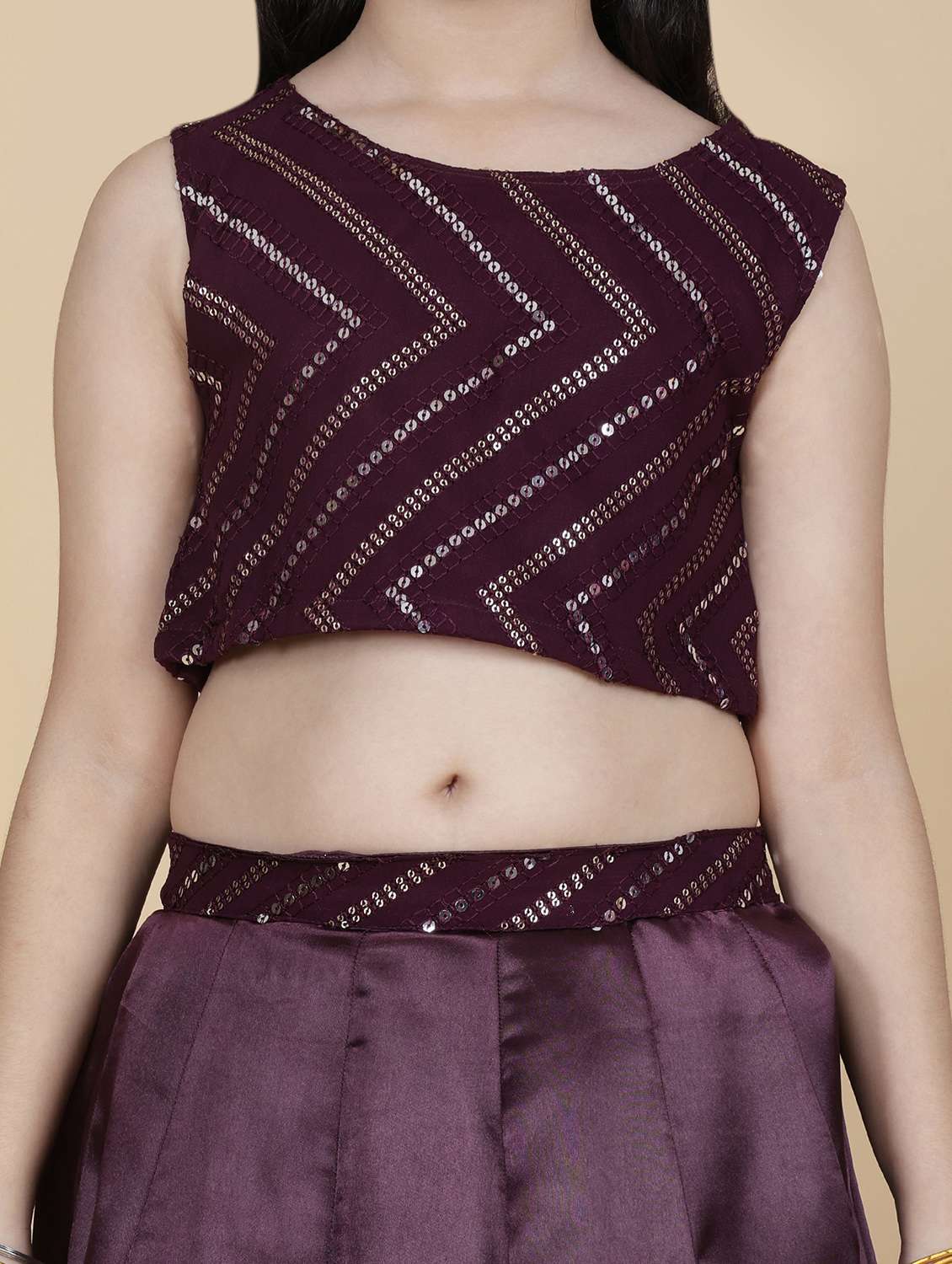 girls self designed lehenga and choli with dupatta - 22144893 -  Standard Image - 4