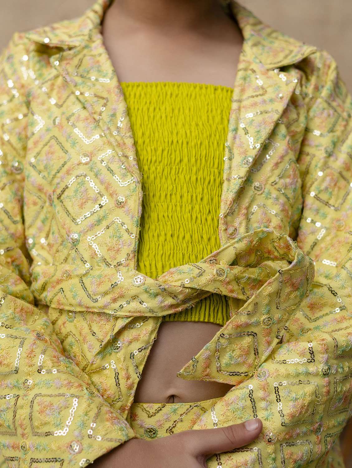 girls printed top and trouser co-ord set - 22144917 -  Standard Image - 4