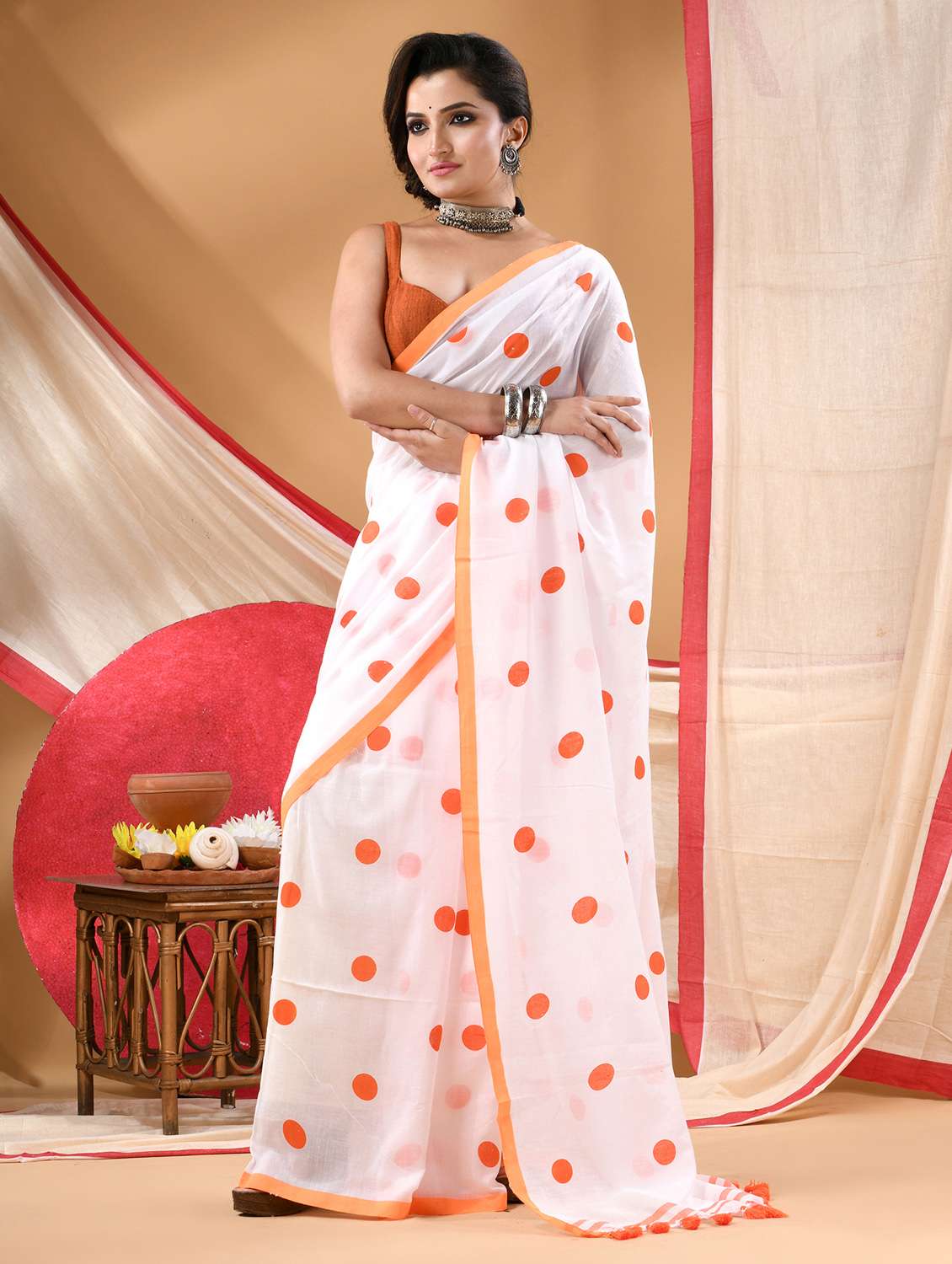 women printed casual wear saree