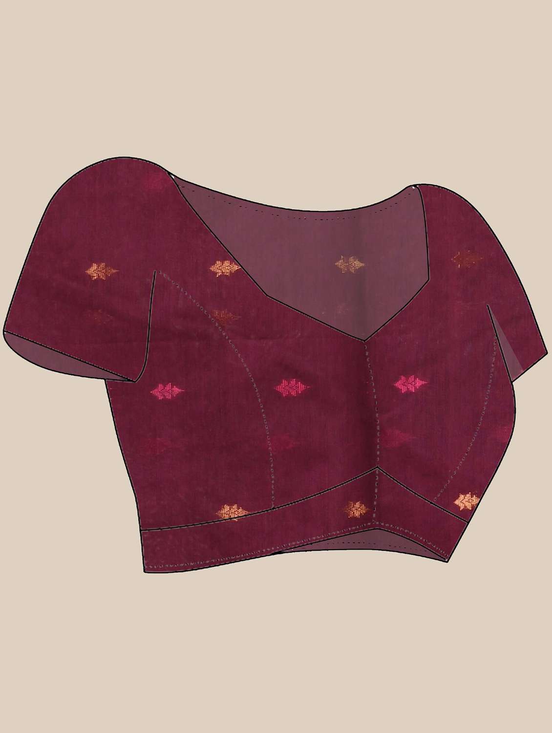 women self design handloom saree with blouse - 22144954 - Standard Image - 4