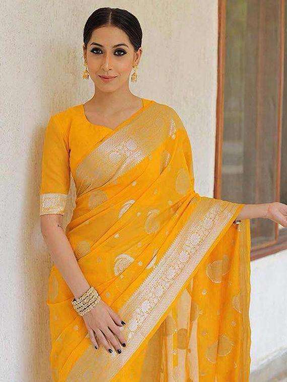 women self design banarasi saree with blouse - 22145233 -  Standard Image - 1