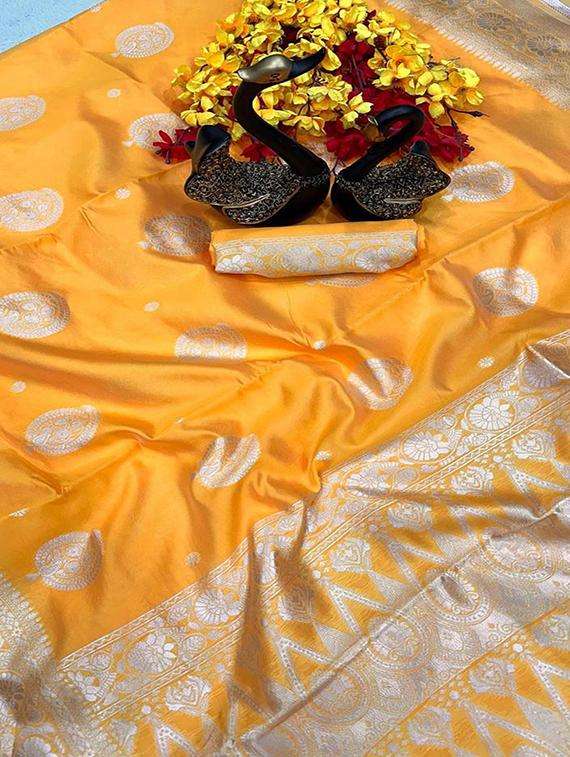 women self design banarasi saree with blouse - 22145233 -  Standard Image - 4