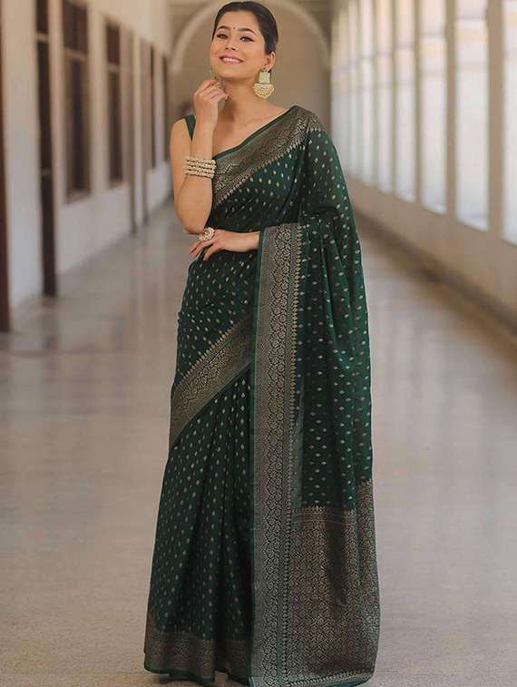 women self design banarasi saree with blouse - 22145286 -  Standard Image - 1
