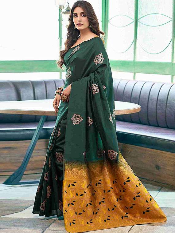 women self design banarasi saree with blouse - 22145303 -  Standard Image - 1