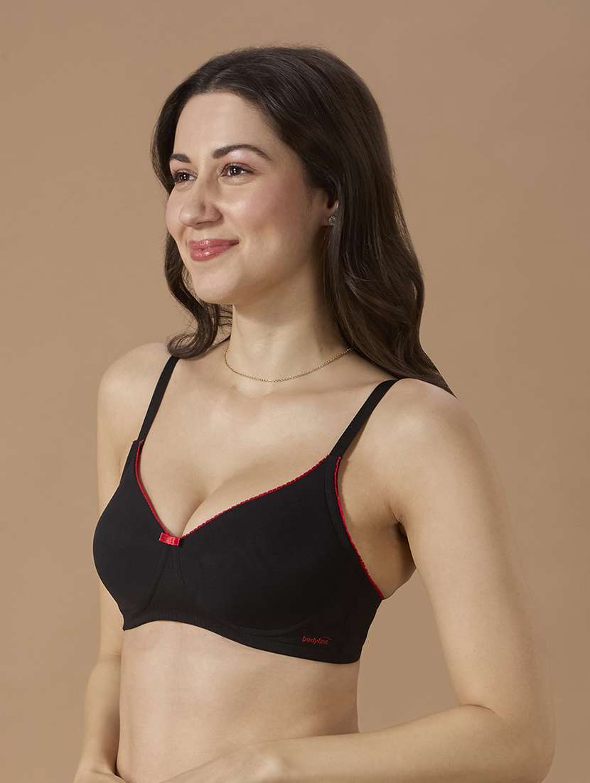 women pack of 2 solid non-wired lightly padded bra - 22145339 -  Standard Image - 1