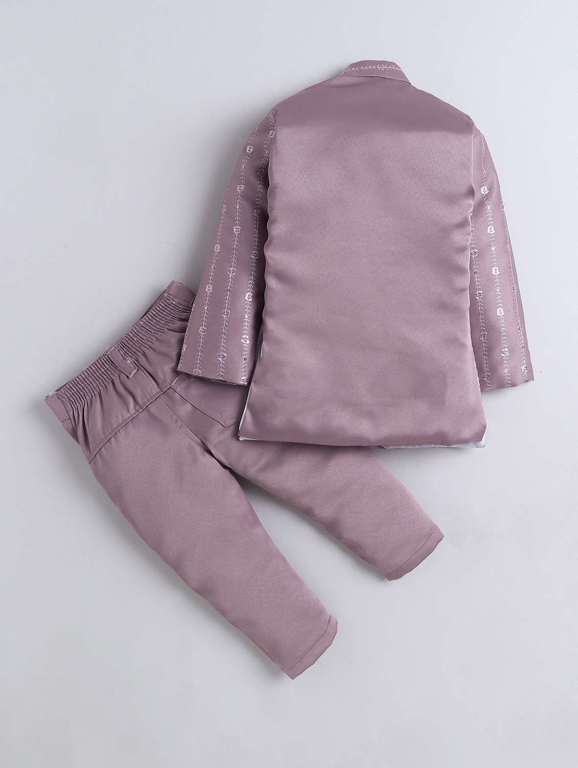 boys embroidered mandarin neck sherwani set - 22145344 -  Standard Image - 1