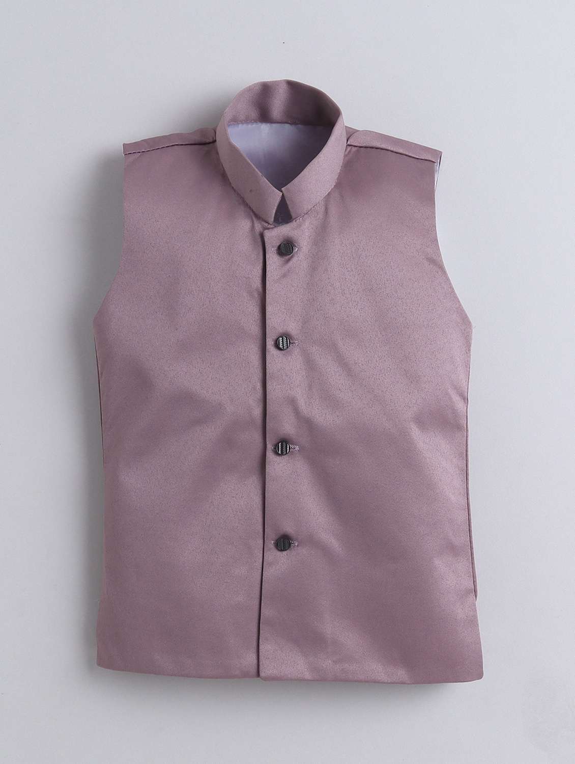 boys embroidered mandarin neck sherwani set - 22145344 -  Standard Image - 4