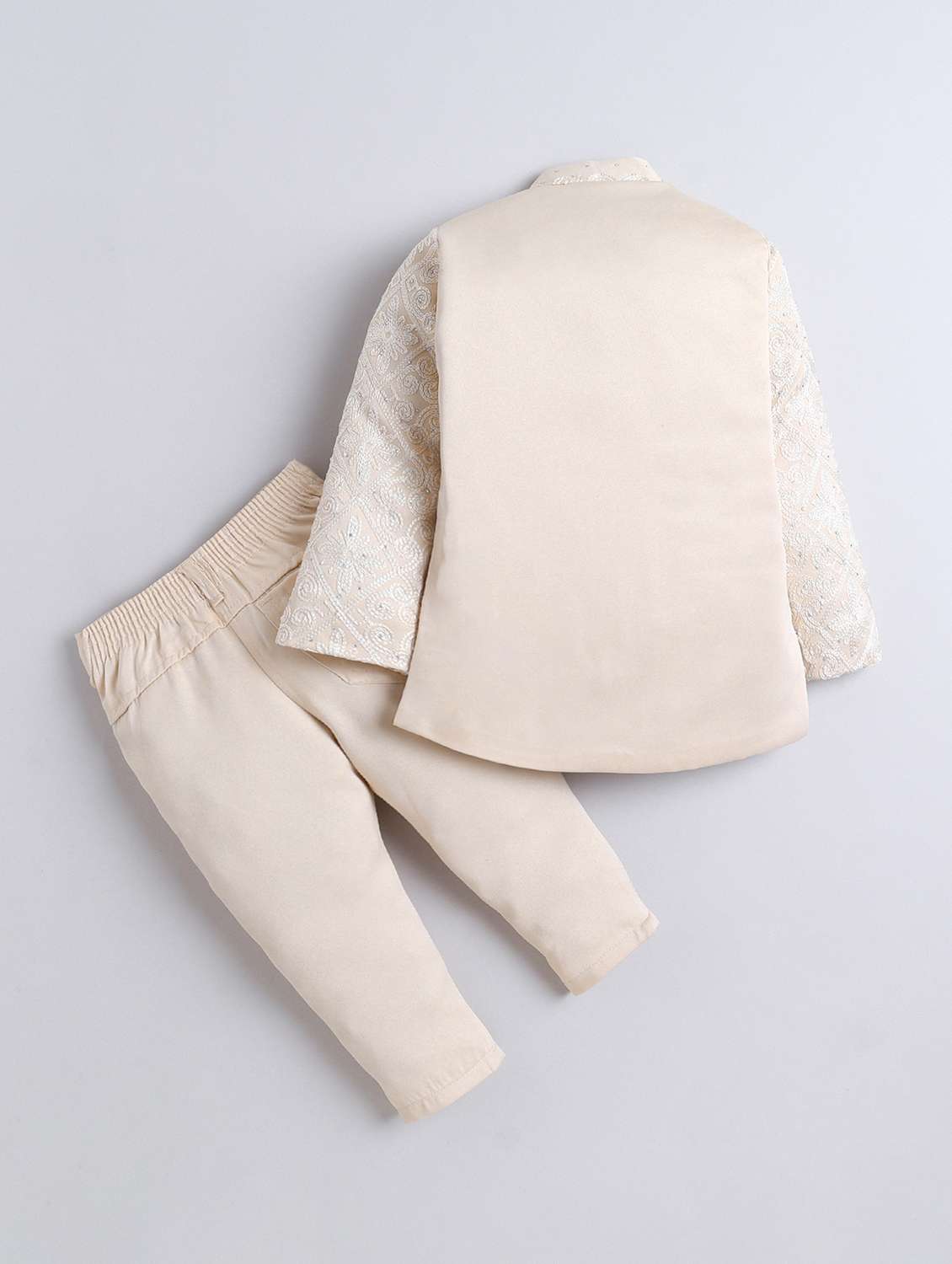 boys embroidered mandarin neck sherwani set - 22145347 -  Standard Image - 1