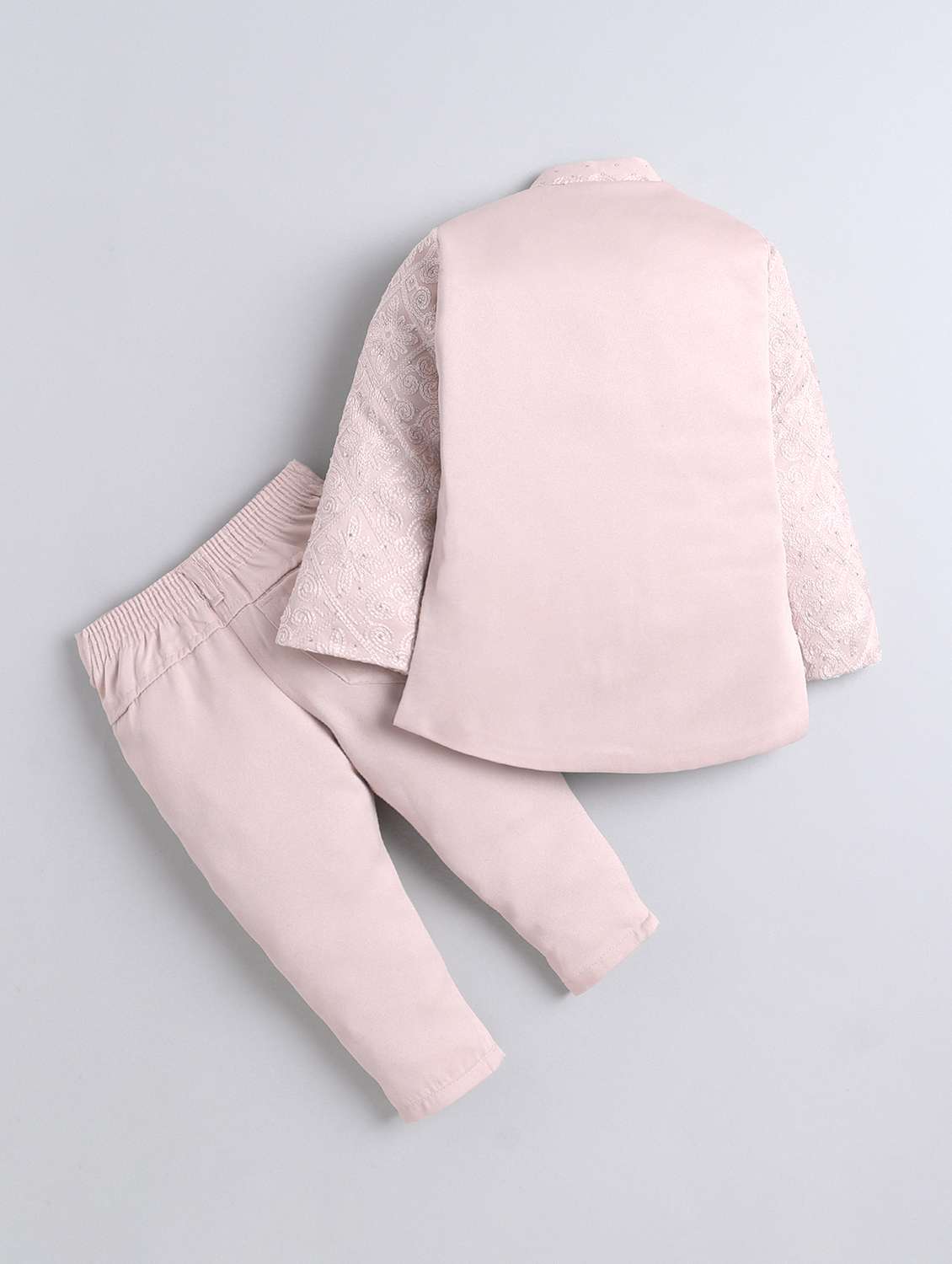 boys embroidered mandarin neck sherwani set - 22145349 -  Standard Image - 1