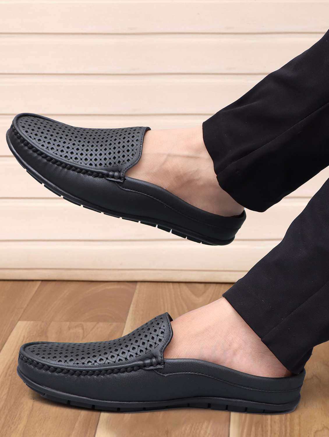 men black slip on loafer - 22145692 - Standard Image - 1