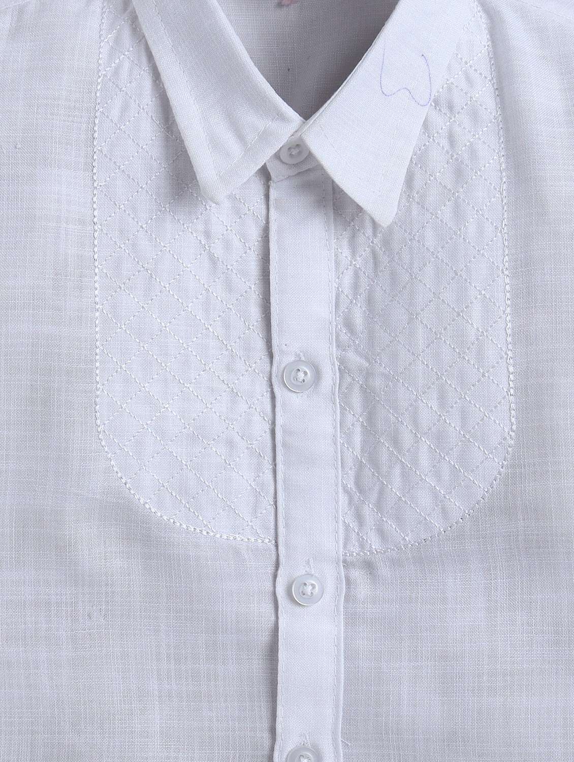 boys solid long sleeve shirt and trouser set - 22145700 -  Standard Image - 4