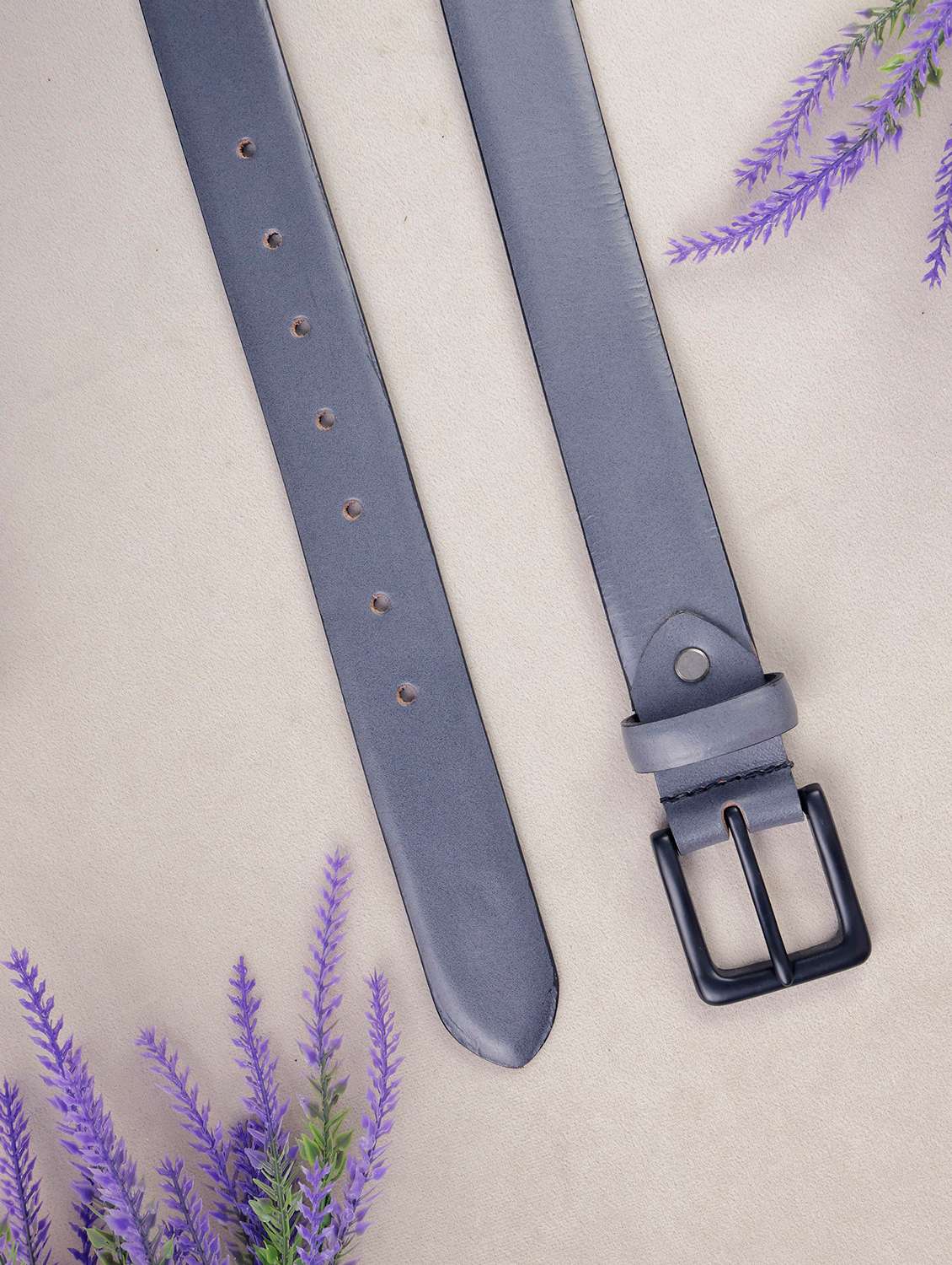 women grey soldi leather belt