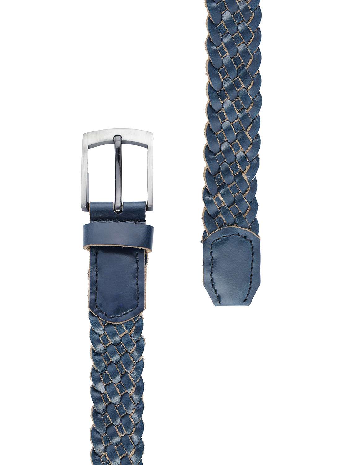 women blue solid leather belt - 22145737 - Standard Image - 4