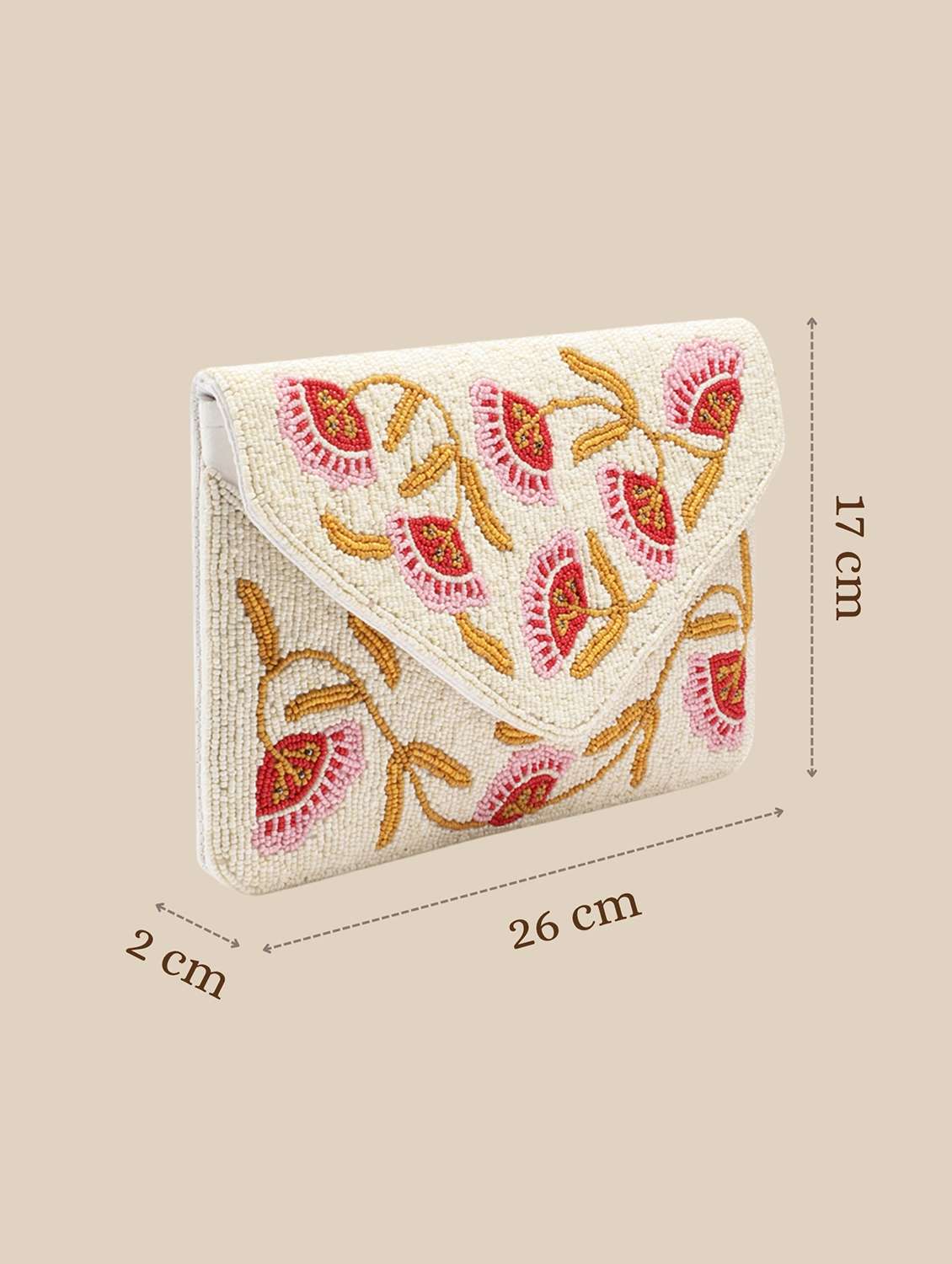 floral embroidered sling bag with chain - 22145742 -  Standard Image - 4