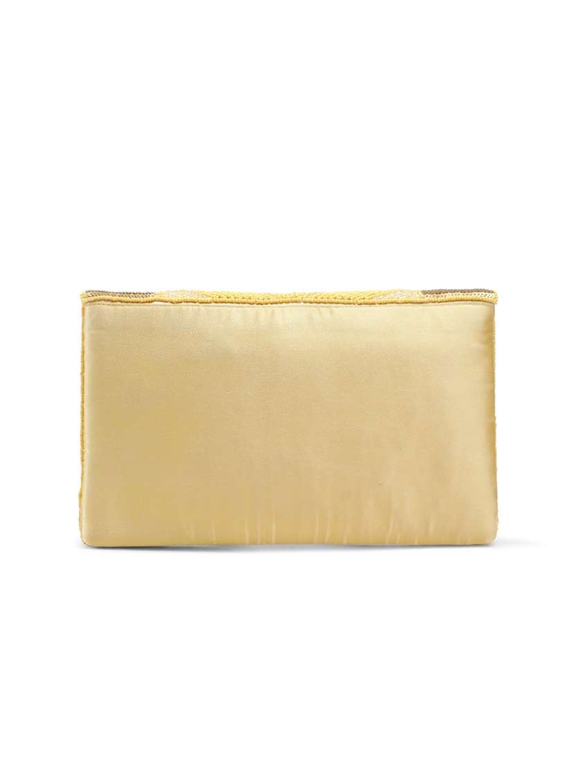 yellow striped embellished party sling bag clutch - 22145744 -  Standard Image - 1