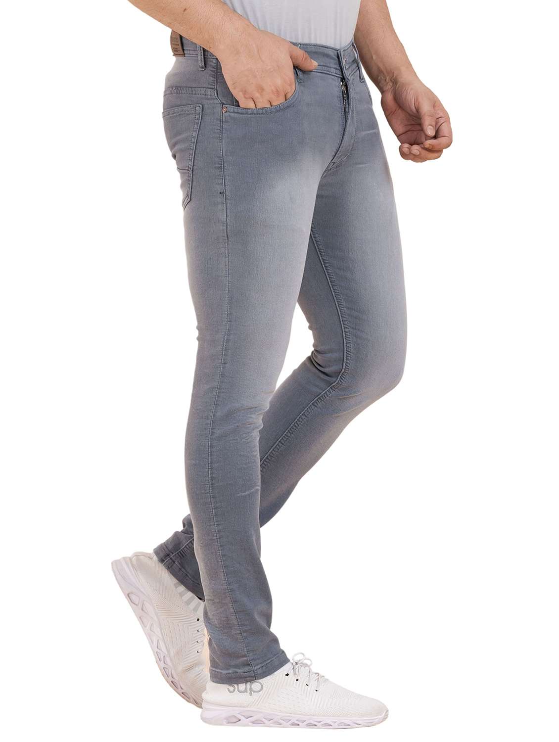 men washed mid rise slim fit jeans - 22145869 -  Standard Image - 1