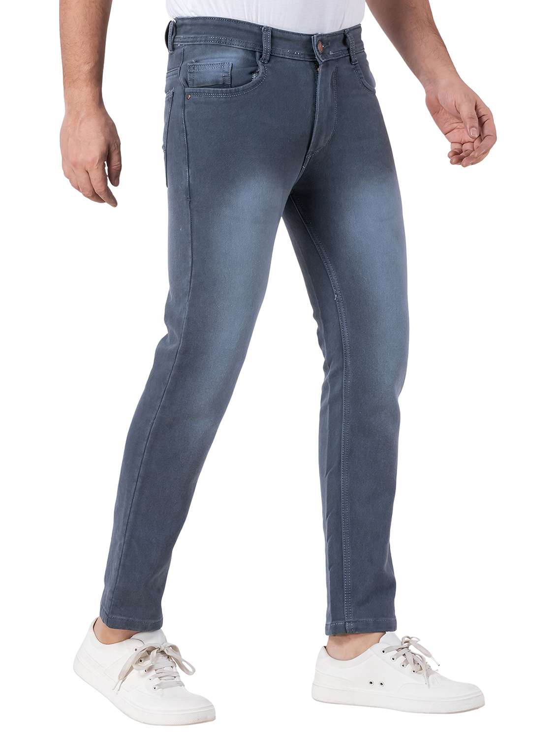 men washed mid rise slim fit jeans - 22145871 -  Standard Image - 1