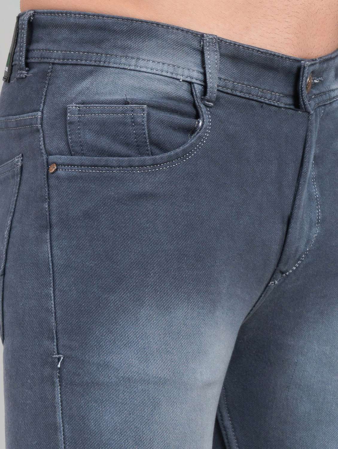 men washed mid rise straight fit jeans - 22145872 -  Standard Image - 4