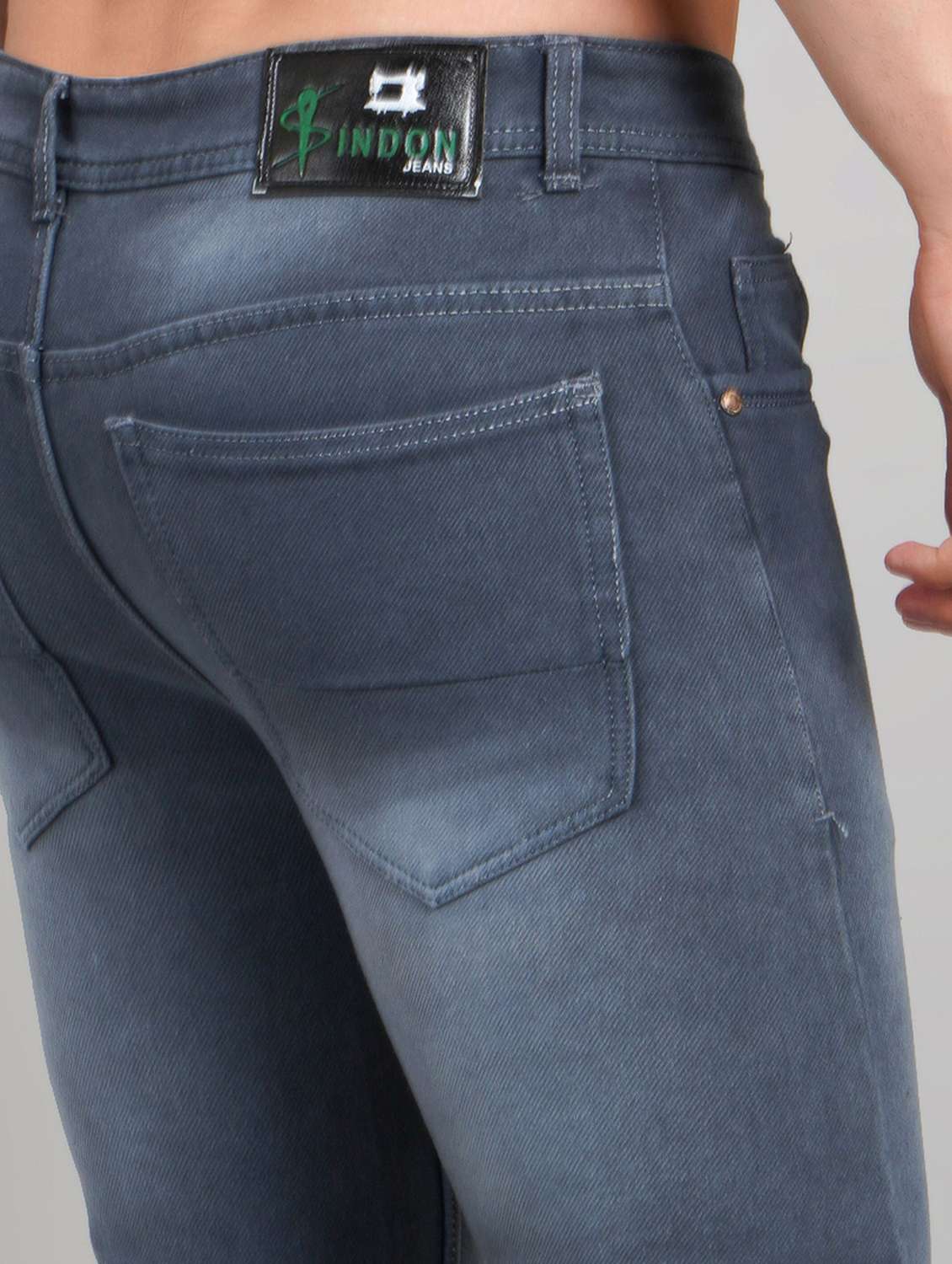 men washed mid rise slim fit jeans - 22145873 -  Standard Image - 4