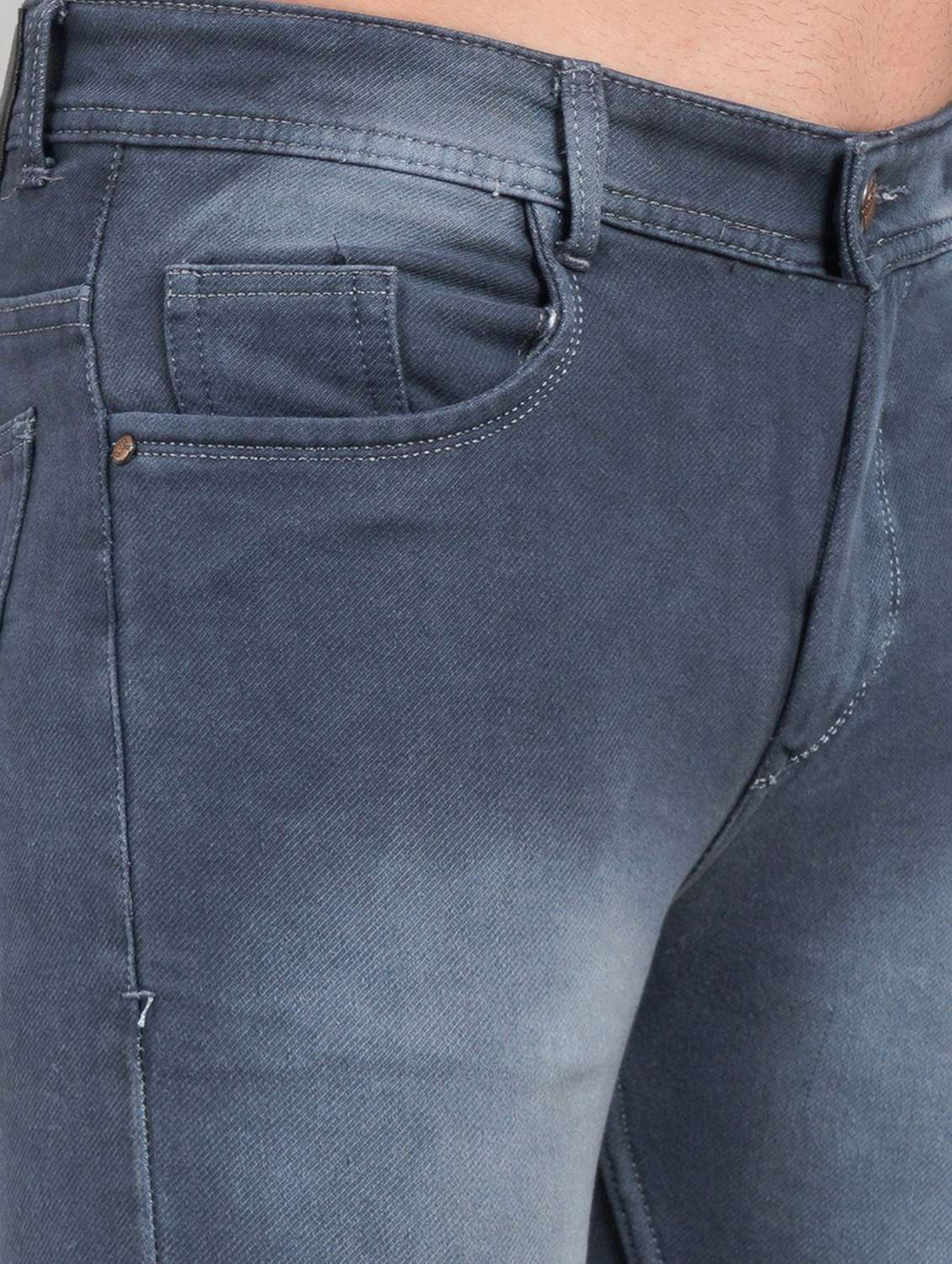 men washed mid rise straight fit jeans - 22145877 -  Standard Image - 4